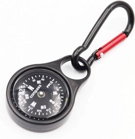 img 2 attached to Portable Metal Survival Compass Keychain: DETUCK For Hiking, Camping & Outdoors