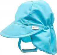 upf 50+ sun protection wide brim baby beach hat with adjustable strap and breathable design - nozone better baby flap hat logo