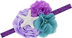 img 2 attached to Starfish Mermaid Flower Headbands Pcs Set