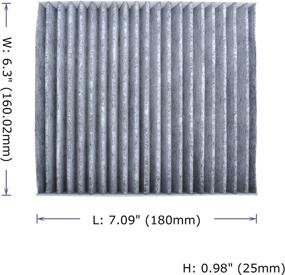 img 3 attached to 🚗 POTAUTO MAP 1037C (CF10776) Car Cabin Air Filter Replacement with Activated Carbon for KIA SOUL