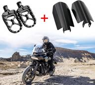 мотоциклетные поручни и подножки harley sportster - нержавеющая сталь и широкий толстый дизайн с чпу, черный логотип