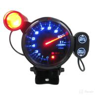 🚗 geevorks 3.5 inch 12v tachometer gauge: high-performance automotive replacement with peak memory function and led background light logo