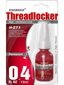 img 4 attached to High Strength Red Threadlocker H-271 - Lock Tight and Seal Fasteners with Anaerobic Curing Metal Glue, 0.4 Oz (12 ml)