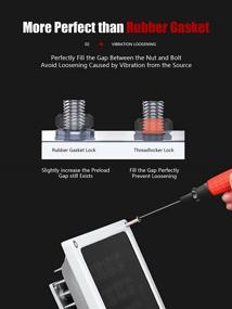 img 2 attached to High Strength Red Threadlocker H-271 - Lock Tight and Seal Fasteners with Anaerobic Curing Metal Glue, 0.4 Oz (12 ml)