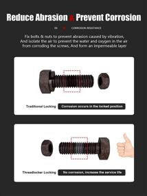 img 1 attached to High Strength Red Threadlocker H-271 - Lock Tight and Seal Fasteners with Anaerobic Curing Metal Glue, 0.4 Oz (12 ml)