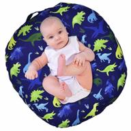 breathable & reusable blue lounger cover for newborn boys - snugly fit baby infant removable slipcover. logo