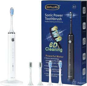 img 4 attached to Efficiently Clean with the Ultrasonic Electric Toothbrush: Wireless & Rechargeable