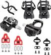 venzo 3 in 1 look delta toe cage spd spin bike bicycle pedals - compatible with peloton & shimano spd for fitness exercise indoor cycling logo