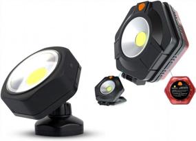 img 4 attached to Get Double The Illumination With PowerFirefly'S Bundled Rotating Magnetic Work Light And LED Emergency Work Light Set