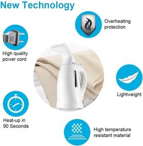 img 1 attached to Portable Handheld Garment Steamer: 360Ml High Capacity, Fast Heat-Up & Travel Pouch Included!