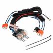 tinpec h4 headlamp bulb wiring harness kit with ceramic socket plugs and relay - compatible with tacoma 7x6 5x7 h6054 headlights logo