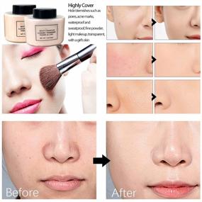 img 2 attached to Ksndurn Nude Loose Face Setting Powder Makeup For Baking & Blurring Fine Lines.