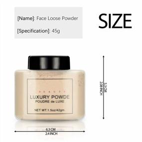 img 3 attached to Ksndurn Nude Loose Face Setting Powder Makeup For Baking & Blurring Fine Lines.