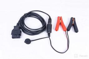 img 3 attached to 🔋 ARTECKIN Alligator Clamp 12V OBDII Car Battery Cigarette Lighter Extension Cable: Memory Saver & Jumper Starter Power Supply Cable