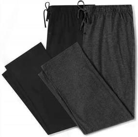 img 4 attached to Soft And Lightweight Men'S Lounge Pants With Pockets - U2SKIIN Pajama Bottoms For Comfortable Sleepwear