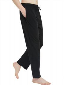 img 2 attached to Soft And Lightweight Men'S Lounge Pants With Pockets - U2SKIIN Pajama Bottoms For Comfortable Sleepwear