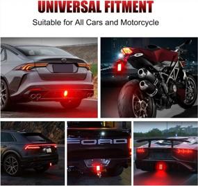 img 1 attached to MIHAZ F1-Style Flashing Blinker LED Trailer Lights: водонепроницаемый задний фонарь с 15 светодиодами для тормозного, стоп-сигнала, проблескового и контрольного освещения - идеально подходит для автомобилей, внедорожников и мотоциклов (красный)