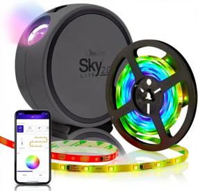 img 4 attached to Звездный проектор Sky Lite 2.0 с BlissLights Светящиеся полосы BlissGlow с зелеными звездами