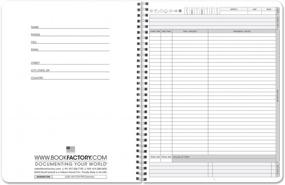 img 3 attached to Telework Log Book And Task Tracker For Work From Home - 8.5" X 11", 100 Pages With Wire-O Binding (LOG-100-7CW-PP(Telework)) By BookFactory