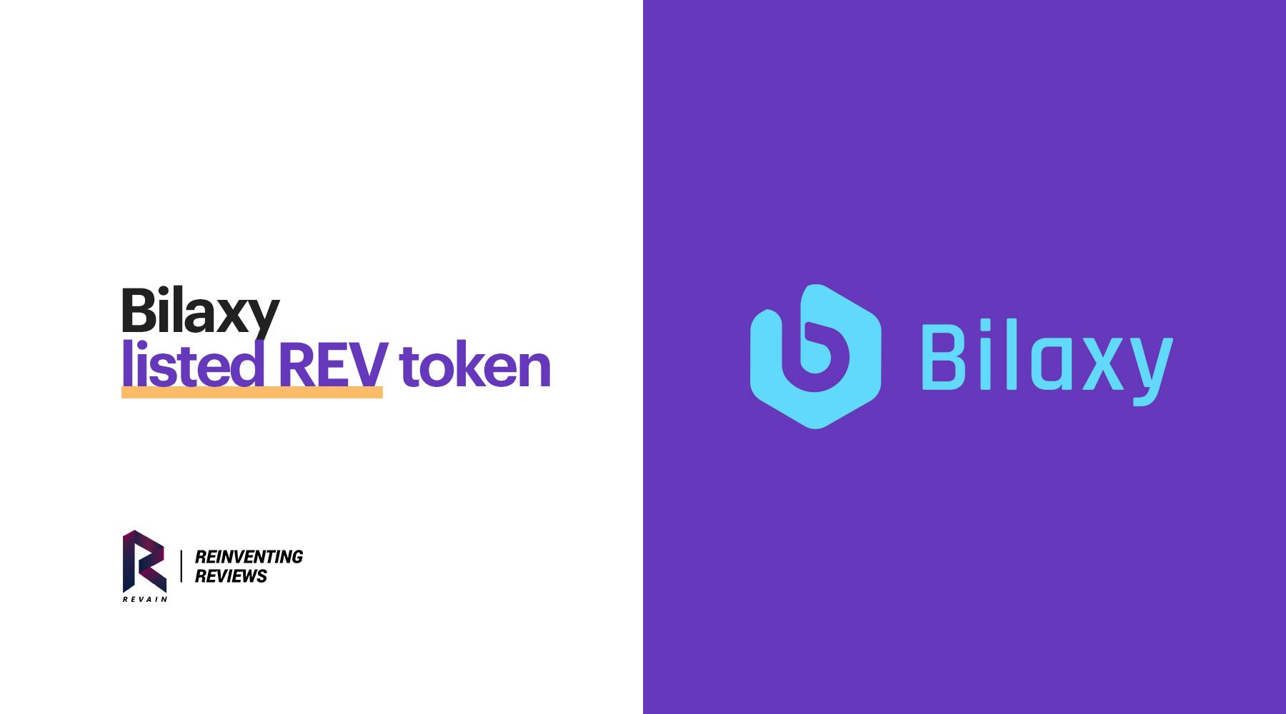 Revain is listed on the Bilaxy exchange