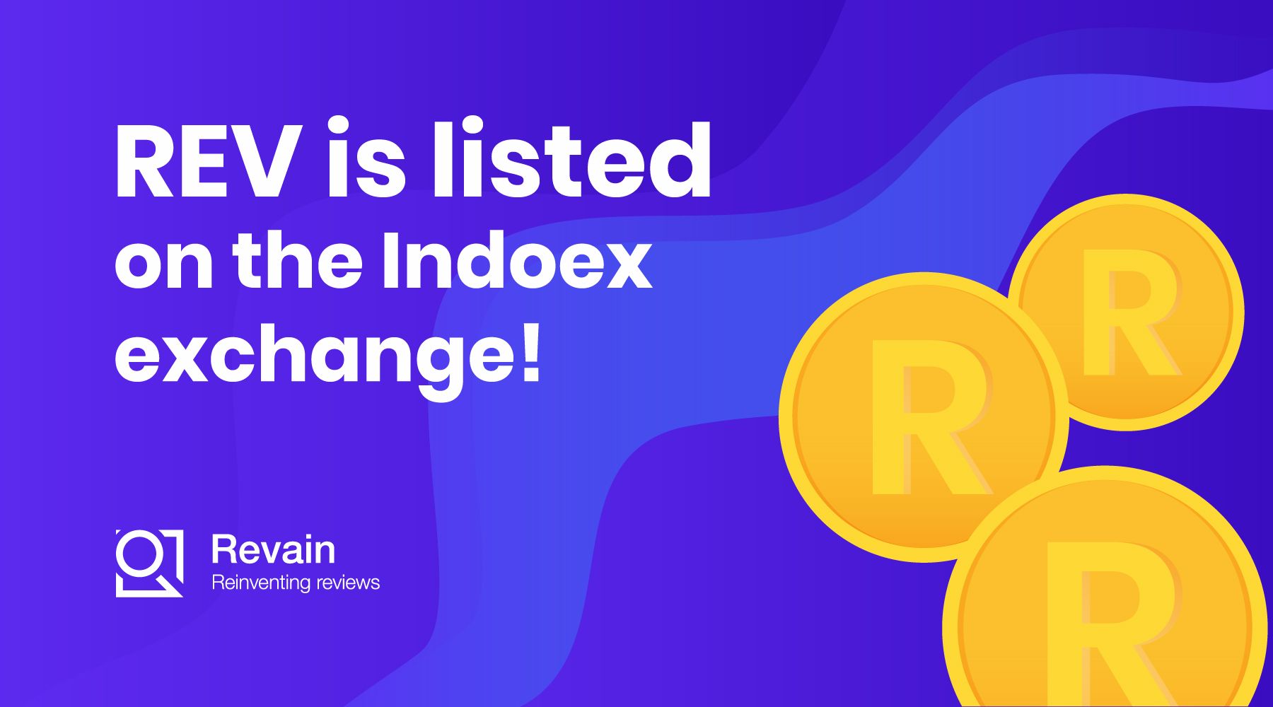 REV is listed on the Indoex exchange