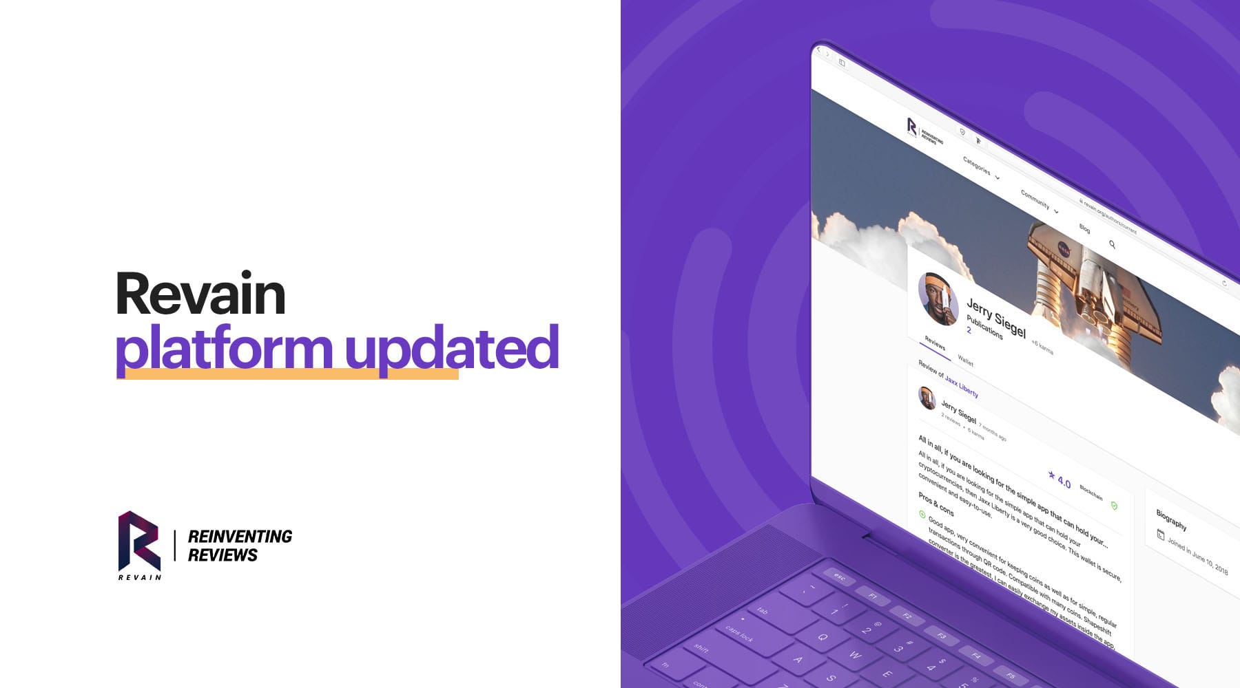 Article Revain platform update: Experts page, Latest reviews and more