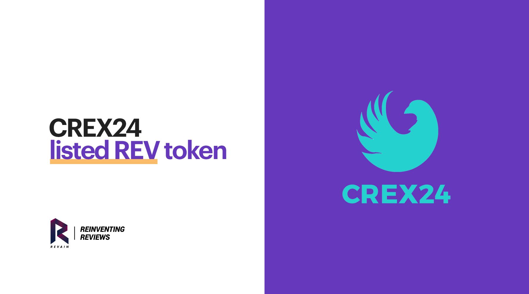 Revain is listed on CREX24 exchange!