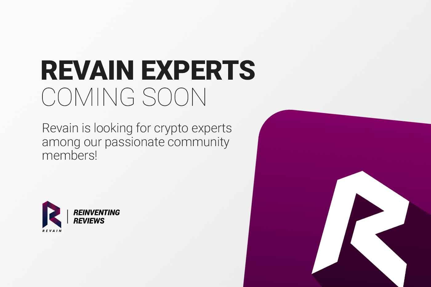 Revain is looking for Crypto Experts among our most passionate community members