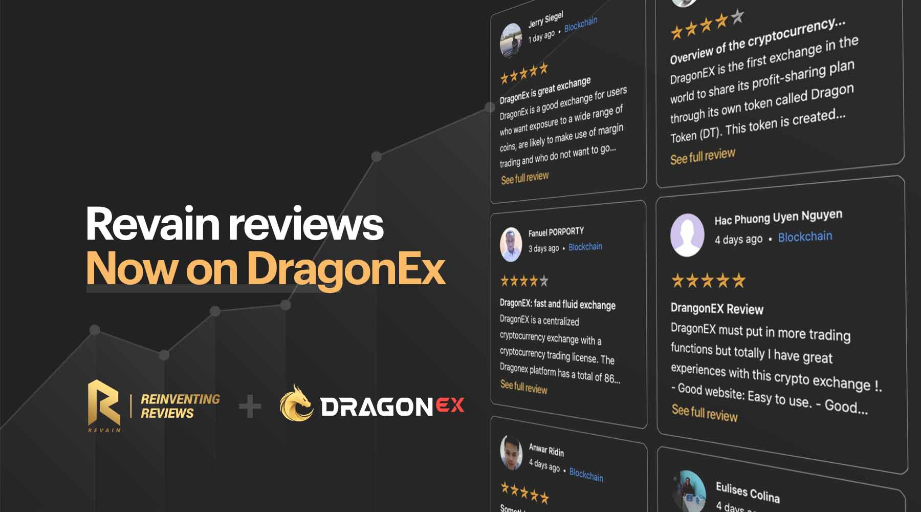 DragonEx exchange integrates Revain reviews