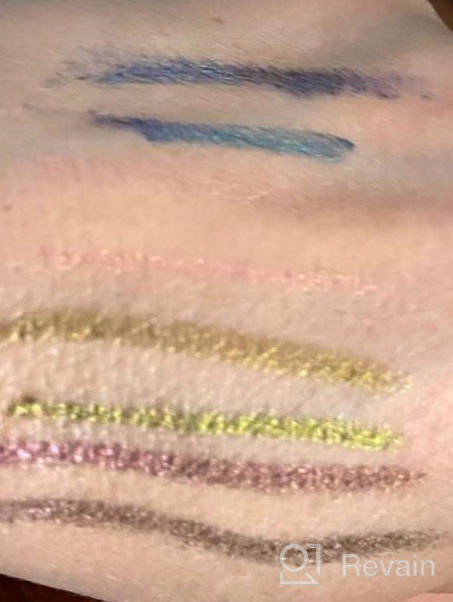 img 1 attached to LANGMANNI 4 Pcs Chameleon Eyeliner Makeup Set,Metallic Changing Long-Lasting Holographic Glitter Multichrome Eyeliner Set review by Amber Jackson