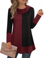 stay stylish & comfy with youtalia women's color block hoodie sweatshirt logo