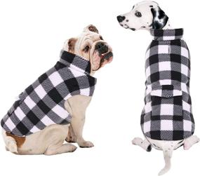 img 4 attached to 🐶 Warm and Stylish: LETSQK Winter Dog Coat - Plaid Reversible Cold Weather Jacket for Small, Medium, Large Dogs