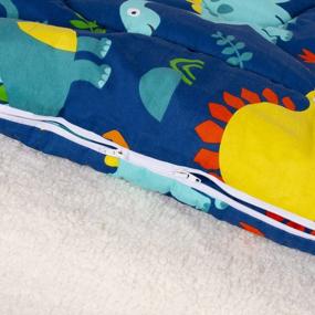 img 1 attached to Dreamy Dinosaur And Space-Themed UOMNY Toddler Nap Mat For Boys And Girls