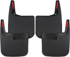 img 4 attached to Heavy Duty Molded Mud Flaps for Ford F-150 2015-2020 | 4pc Set | Red Hound Auto