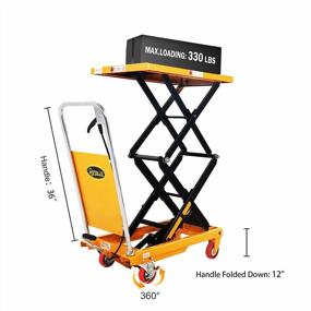 img 3 attached to Maximize Efficiency With The APOLLOLIFT Double Scissor Hydraulic Lift Table/Cart - 330Lbs Capacity And 43.3" Lifting Height