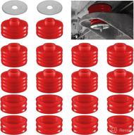 piiloo kf04050bk body mount bushing kit compatible with ford f250 f350 2wd 4wd 1999-2017 polyurethane red logo