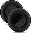 brainwavz xl large replacement memory foam earpads - suitable for many other large over the ear headphones - sennheiser, akg, hifiman, ath, philips, fostex, sony (black pleather) logo