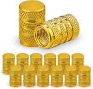 🚗 ouzorp car tire caps – 12pcs universal valve stem caps for car, suv, bike, bicycle, truck, motorcycle (gold) логотип