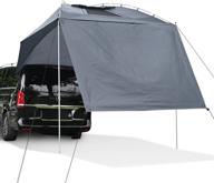 🚙 yescom waterproof car awning: portable trailer sun shelter for outdoor camping, suv, truck, van - gray логотип