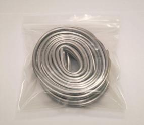 img 4 attached to 🔸 High-Quality 12ft Rolled & Bagged 3/16" Round U Lead Came for Stained Glass Projects