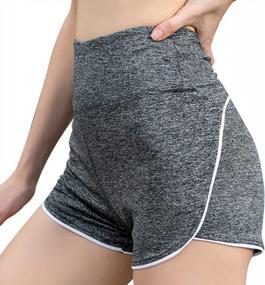 img 4 attached to Get Set To Crush Your Fitness Goals With Everbellus High Waisted Athletic Shorts For Women