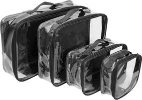 img 4 attached to See Through Organizer Dividers Suitcase Transparent Travel Accessories : Packing Organizers