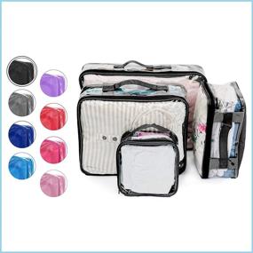 img 3 attached to See Through Organizer Dividers Suitcase Transparent Travel Accessories : Packing Organizers