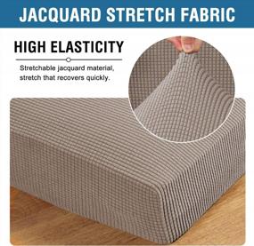 img 3 attached to Transform Your Living Space With H.VERSAILTEX High Stretch Individual Seat Cushion Covers