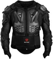 🧥 high-quality men's motorcycle protective jacket - ideal for sport motocross, mtb racing, full body armor protector (size: 3xl) logo