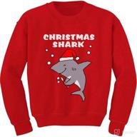 tstars christmas shark toddler sweatshirt apparel & accessories baby boys : clothing logo