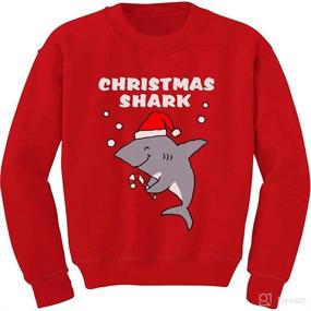 img 4 attached to Tstars Christmas Shark Toddler Sweatshirt Apparel & Accessories Baby Boys : Clothing