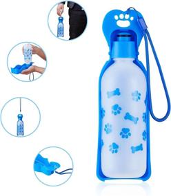 img 1 attached to ANPETBEST Dog Water Bottle 325ML/11Oz 650ML/22Oz Portable Dispenser Travel Water Bottle Bowl For Dog Cat Small A (22Oz/650Ml)
