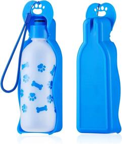 img 4 attached to ANPETBEST Dog Water Bottle 325ML/11Oz 650ML/22Oz Portable Dispenser Travel Water Bottle Bowl For Dog Cat Small A (22Oz/650Ml)