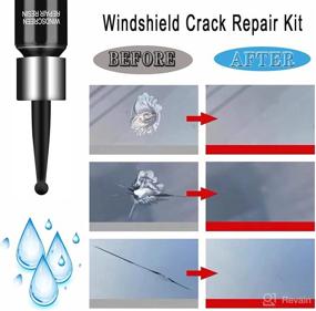 img 3 attached to LARDERGO Car Windshield Crack Repair Kit: 4PCS Automotive Glass Nano Repair for Car, Window Glass Liquid Repair Set - Effortlessly Fix Car Cracks!